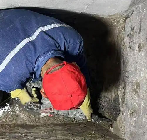 净潭乡电缆沟堵漏