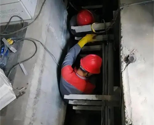 净潭乡电缆沟堵漏